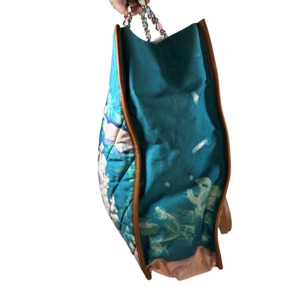 Chanel Watercolor Vintage Bag Graffiiti Tote Rare 2011 Shoulder Purse Rare CC - Picture 10 of 15